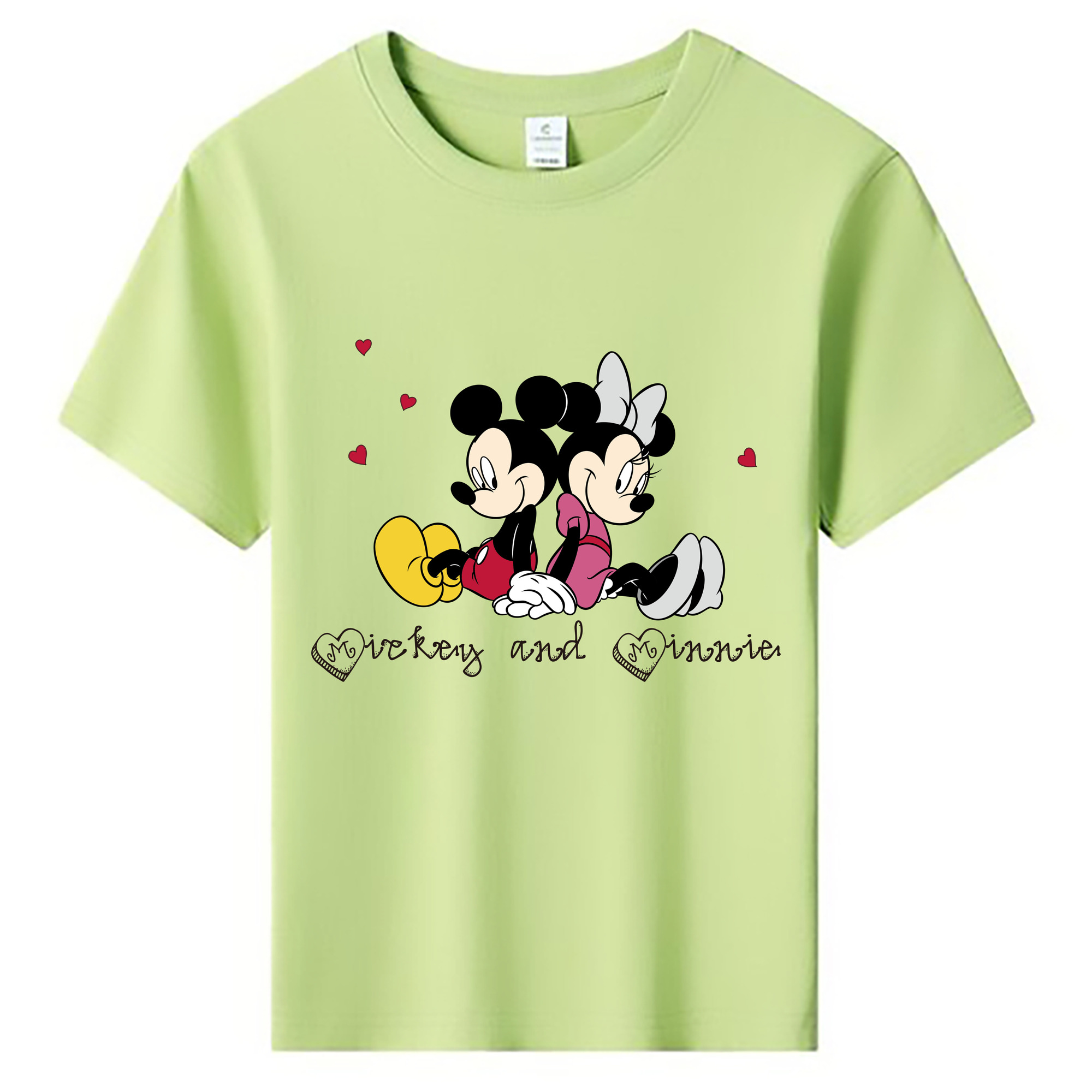 ミッキーマウス Mickey Mouse 綿100％キッズTシャツ（フロントプリント）